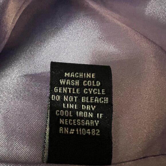 Regal Regency Lavender Belted Trench Coat - Picture 6 of 7